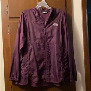 Purple North Face Rain Jacket